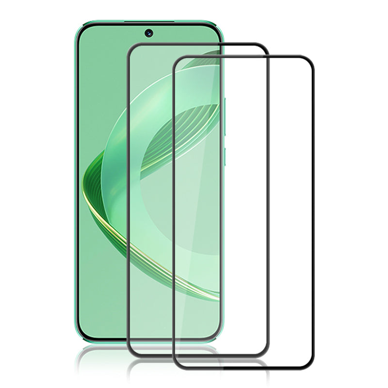 AMORUS 2Pcs For Huawei nova 12 5G Screen Protector Tempered Glass Full Glue Silk Printing Film