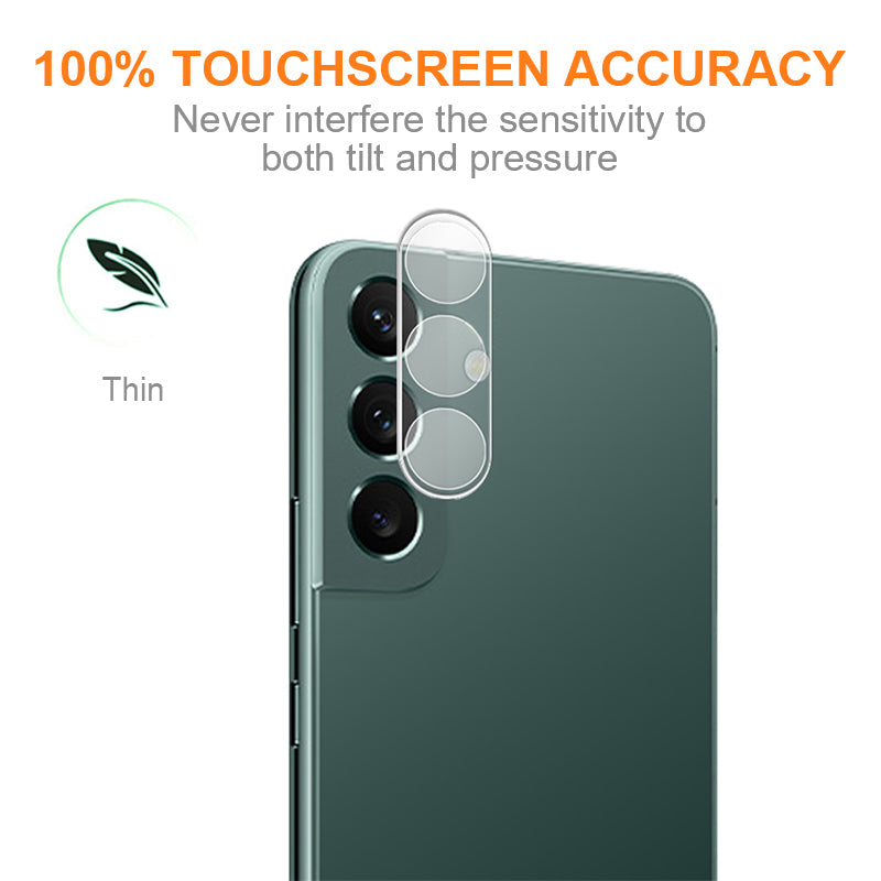 AMORUS For Samsung Galaxy S24 Tempered Glass Camera Lens Protector Silk Printing Film