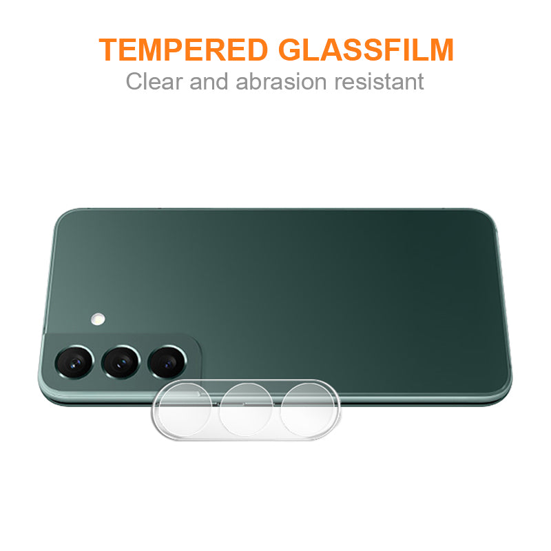 AMORUS For Samsung Galaxy S24 Tempered Glass Camera Lens Protector Silk Printing Film