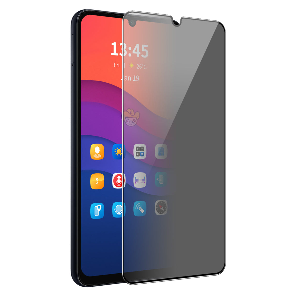 ENKAY HAT PRINCE For Samsung Galaxy A05 4G / A05s 4G Privacy Screen Protector Anti-peep Film Full Glue
