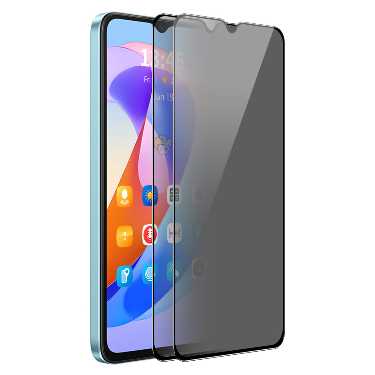 ENKAY HAT PRINCE 2Pcs For Samsung Galaxy A24 4G (162.1 x 77.6 x 8.3mm) Screen Protector Anti-peep Film