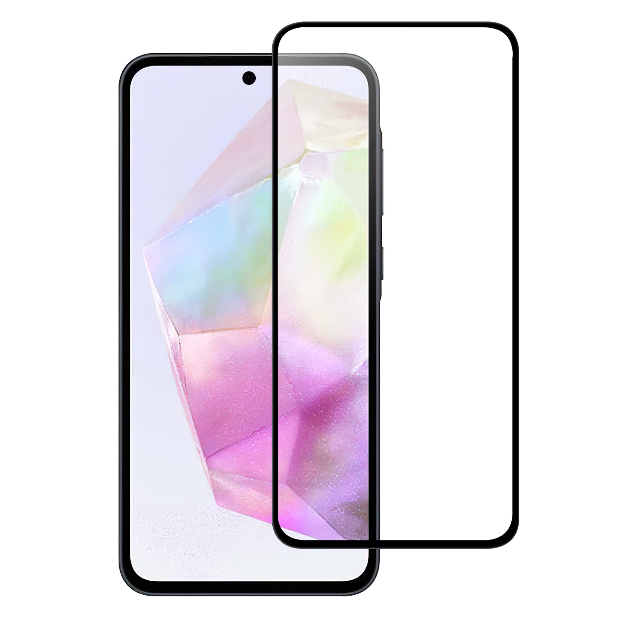 For Samsung Galaxy A55 5G Full Glue Full Screen Protector Black Edge AGC Glass Screen Film