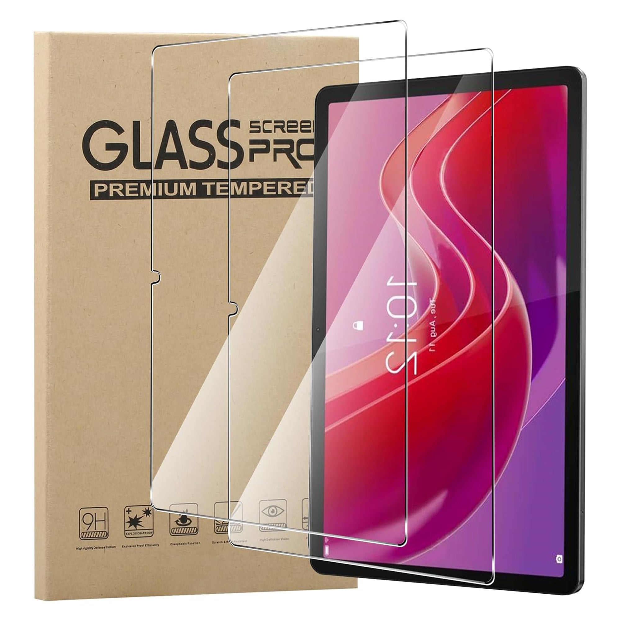 2Pcs For Lenovo Tab M11 / Xiaoxin Pad 11 2024 Screen Protector Tempered Glass 2.5D Tablet Screen Film