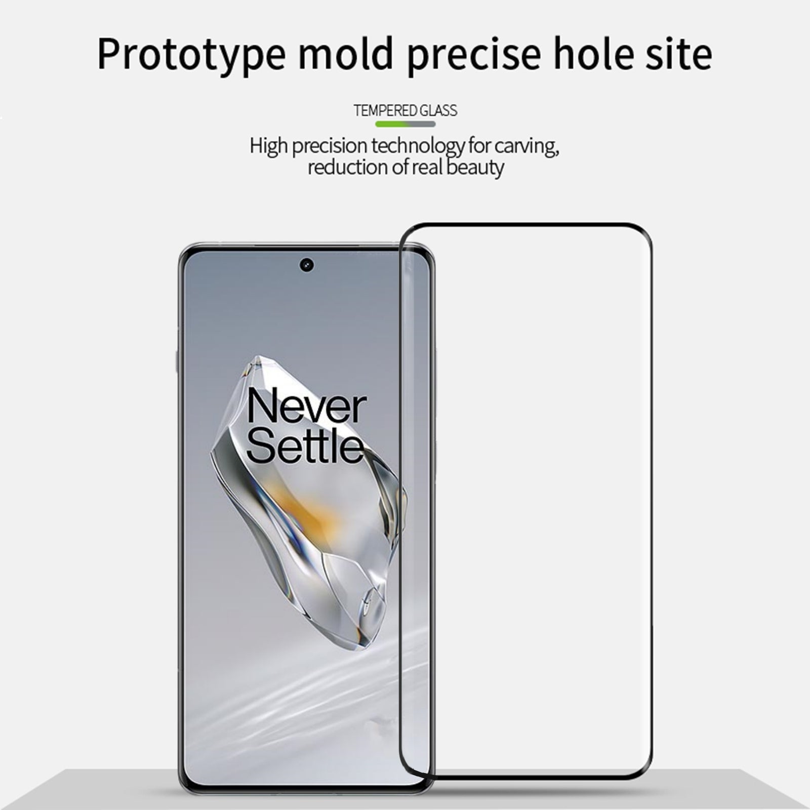 MOFI For OnePlus 12 5G Tempered Glass Full Glue Screen Protector 3D Curved Hot Bending Film