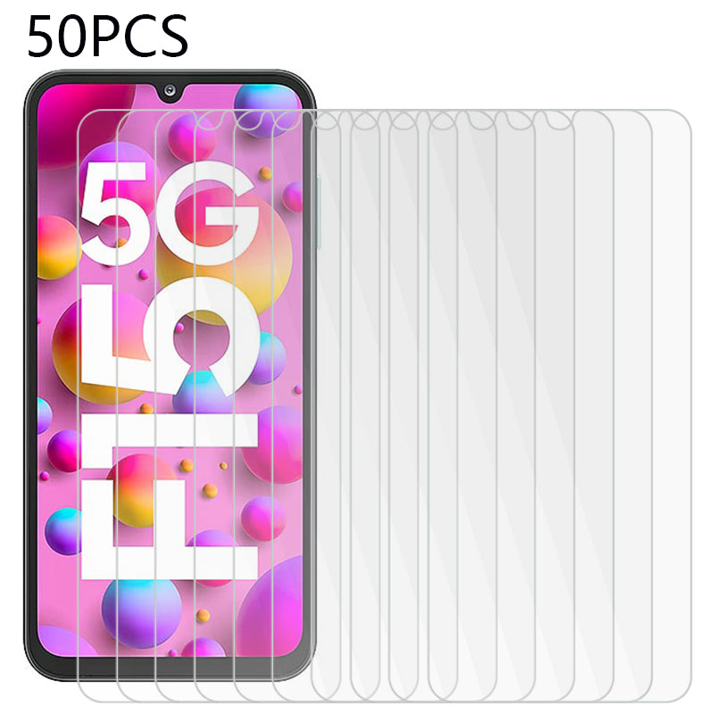 50PCS For Samsung Galaxy F15 5G Clear Screen Film 0.3mm 2.5D Tempered Glass Screen Protector