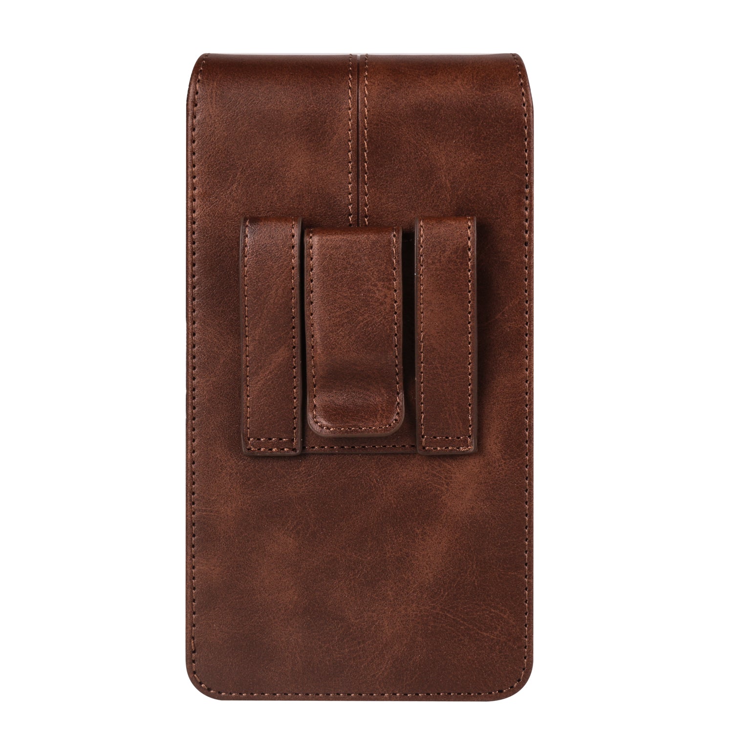 6.1 inch Cell Phone Holster PU Leather Waist Phone Belt Bag with Card Slots