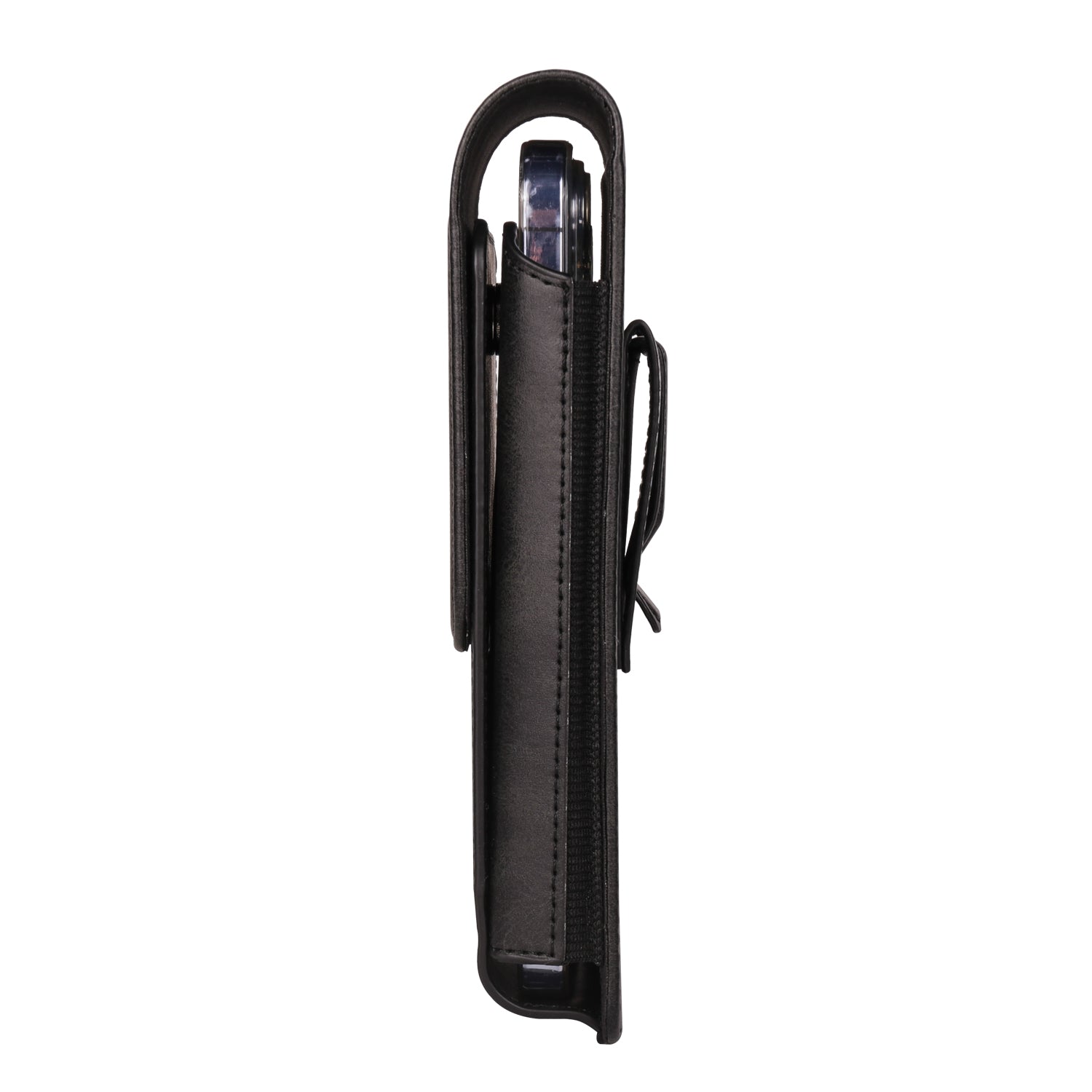 7.2 inch Leather Phone Holster Magnetic Closure Vertical Waist Cell Phone Pouch