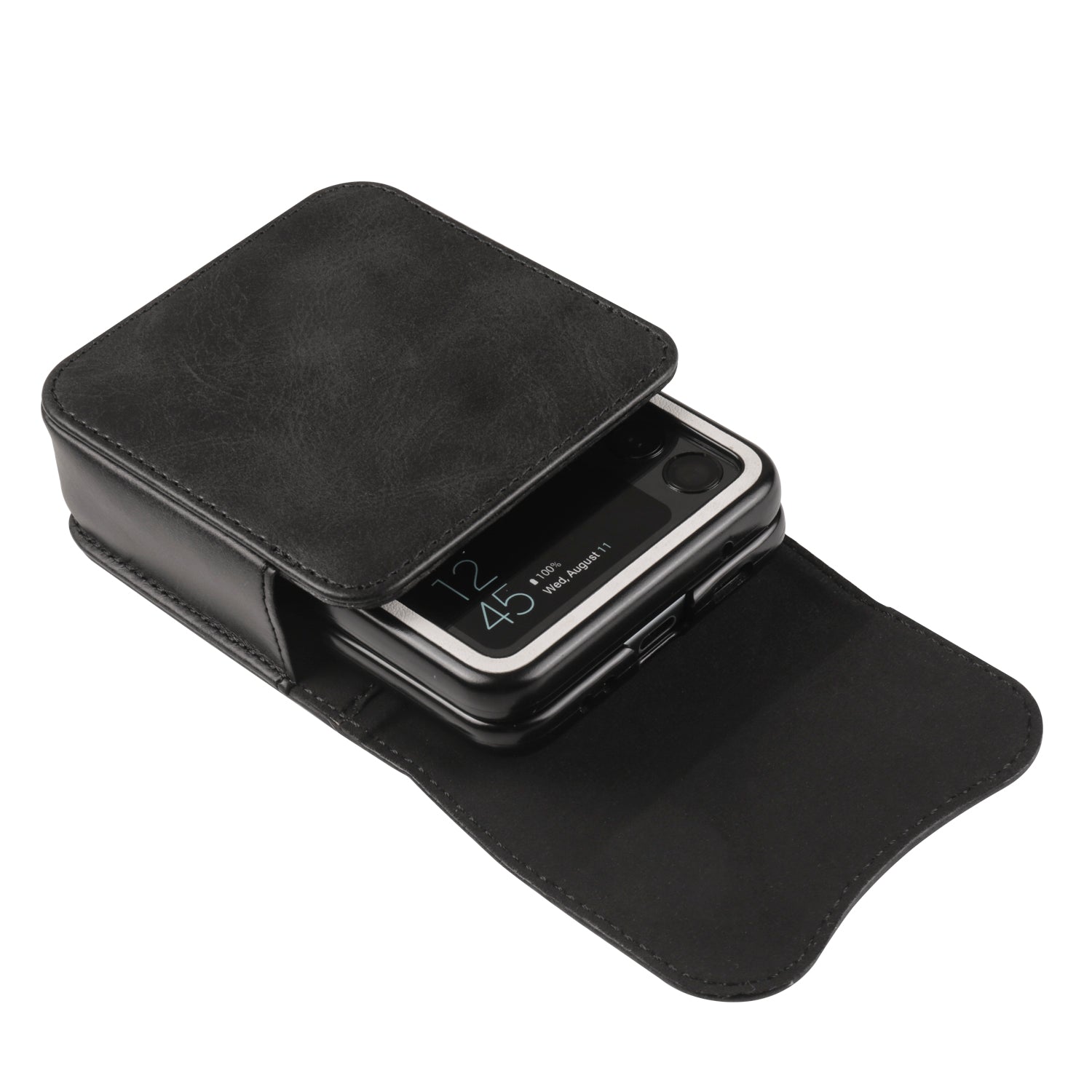 Phone Belt Bag for Universal Folding Cell Phones Magnetic Waist Pouch with Card Slots