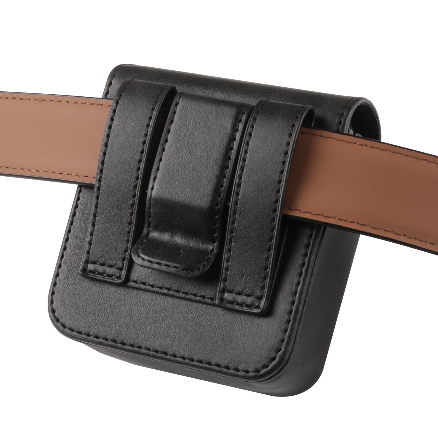 Phone Belt Bag for Universal Folding Cell Phones Magnetic Waist Pouch with Card Slots