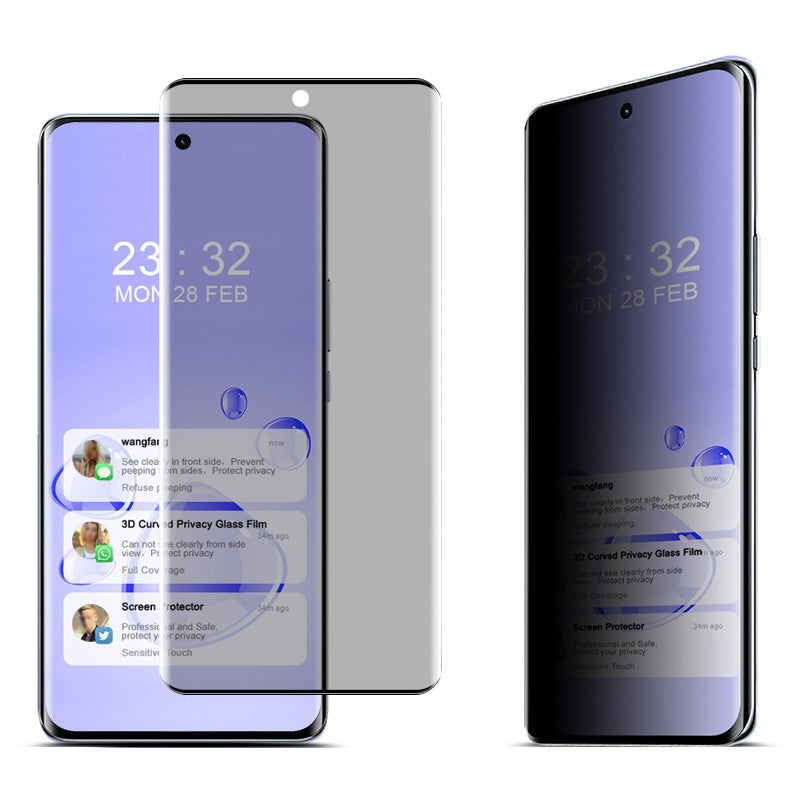 IMAK For Honor X50 Pro 5G Tempered Glass Screen Protector Anti-Spy Curved Phone Screen Film