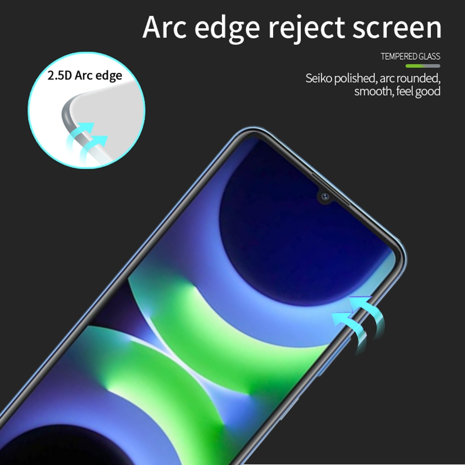 MOFI JK Tempered Glass Film Series-1 for Huawei Enjoy 70z Screen Protector Full Glue Full Coverage