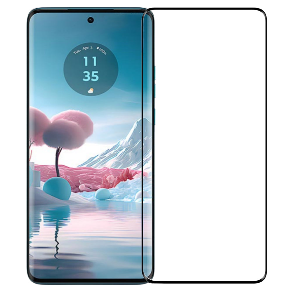 MOFI For Motorola Edge 40 Neo 5G Screen Protector Full Glue Tempered Glass Film 3D Curved Hot Bending