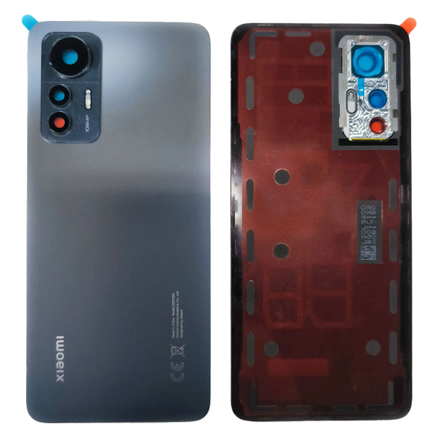 For Xiaomi 12 Lite 5G Back Battery Housing Cover with Camera Ring Lens Cover Spare Part