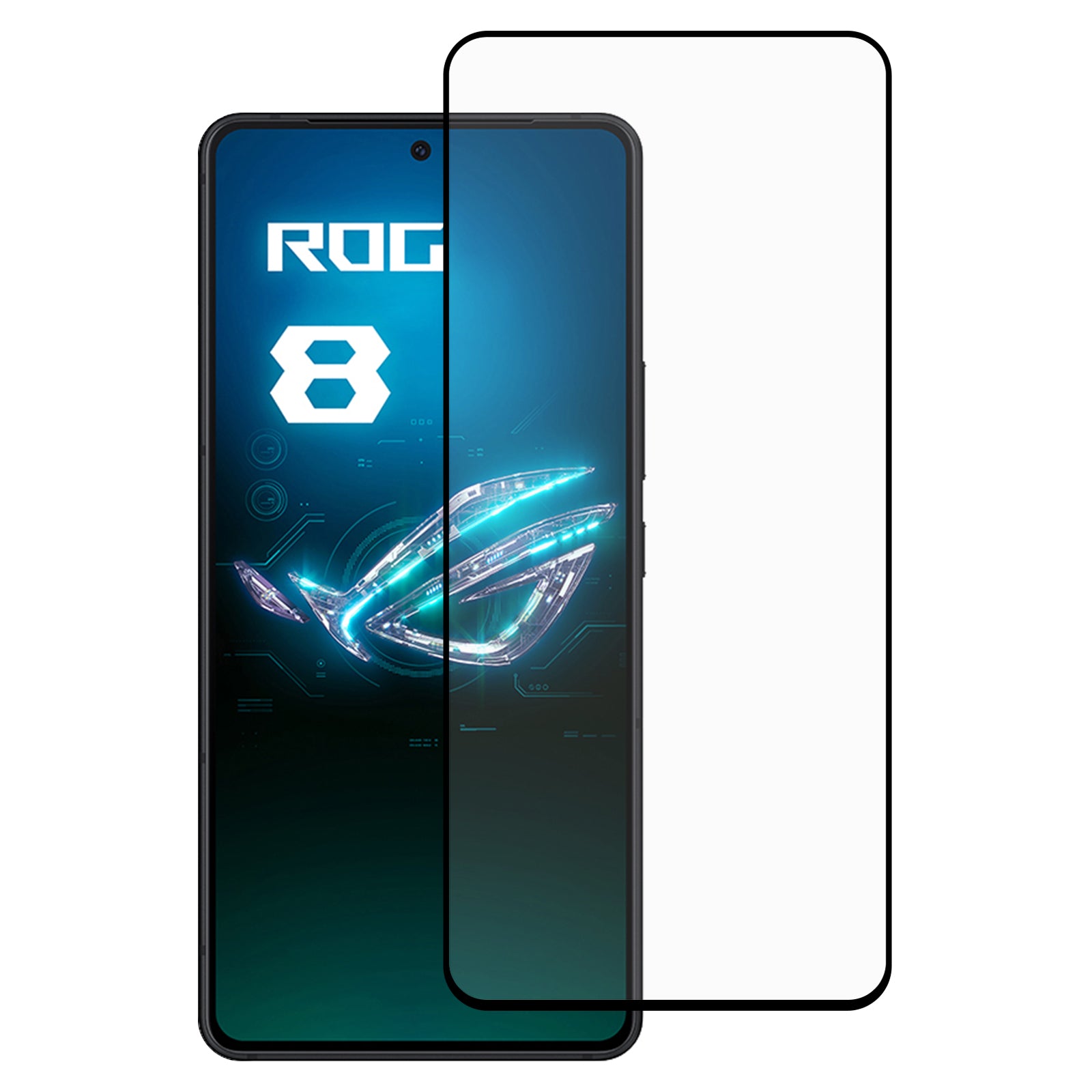 For Asus ROG Phone 8 5G Screen Protector HD Clarity Tempered Glass Silk Printing Film