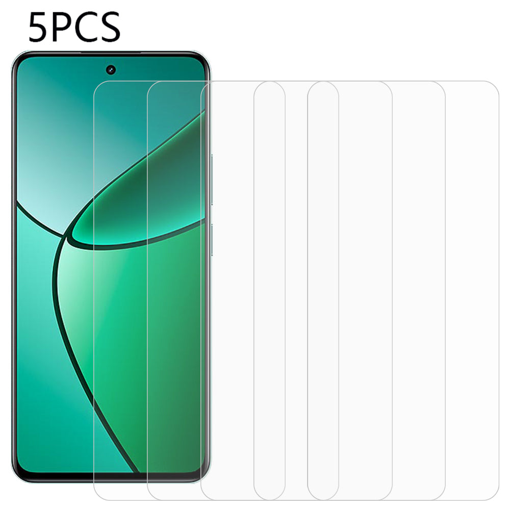 5PCS For Realme 12+ 5G Tempered Glass Phone Screen Protector 0.3mm 2.5D Ultra Clear Film
