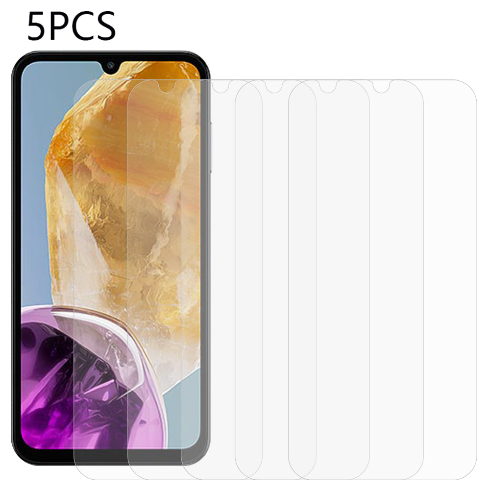5PCS For Samsung Galaxy M15 5G Screen Protector Tempered Glass Shatter-proof 0.3mm 2.5D Film