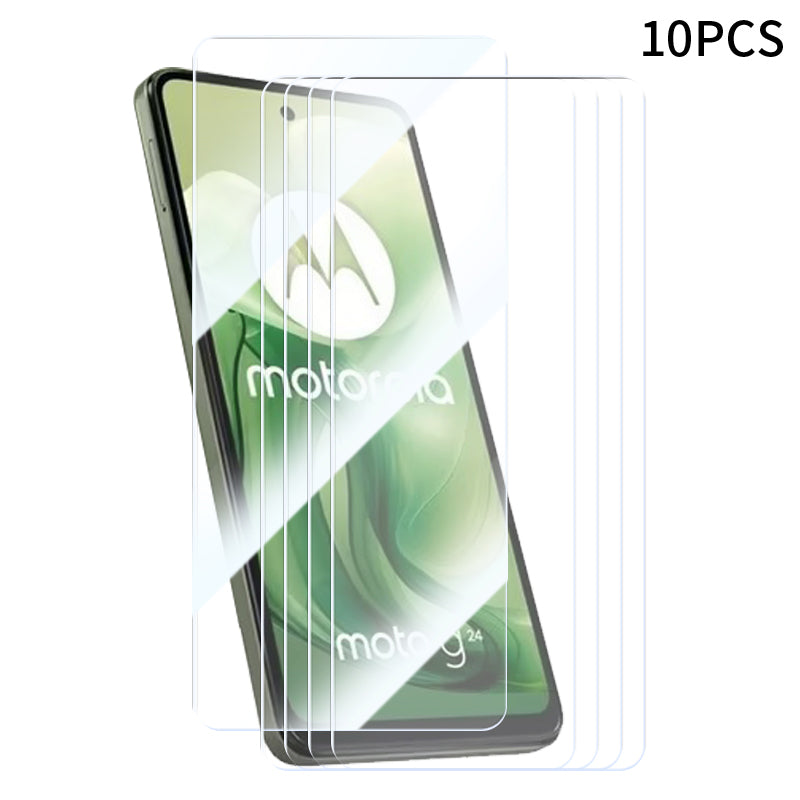 RURIHAI 10Pcs For Motorola Moto G24 4G / G04 4G Screen Protector 9H Hardness HD Clear Film