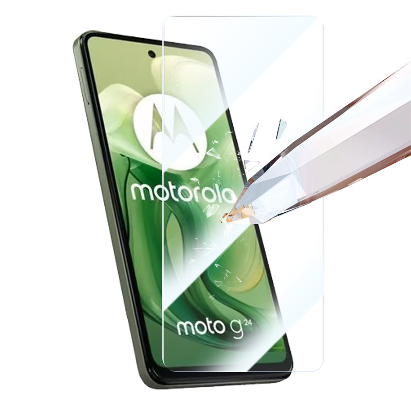 RURIHAI 10Pcs For Motorola Moto G24 4G / G04 4G Screen Protector 9H Hardness HD Clear Film