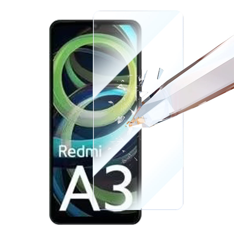 RURIHAI 10Pcs For Xiaomi Redmi A3+ Screen Protector Clear 9H Hardness High Aluminium-silicon Glass Film