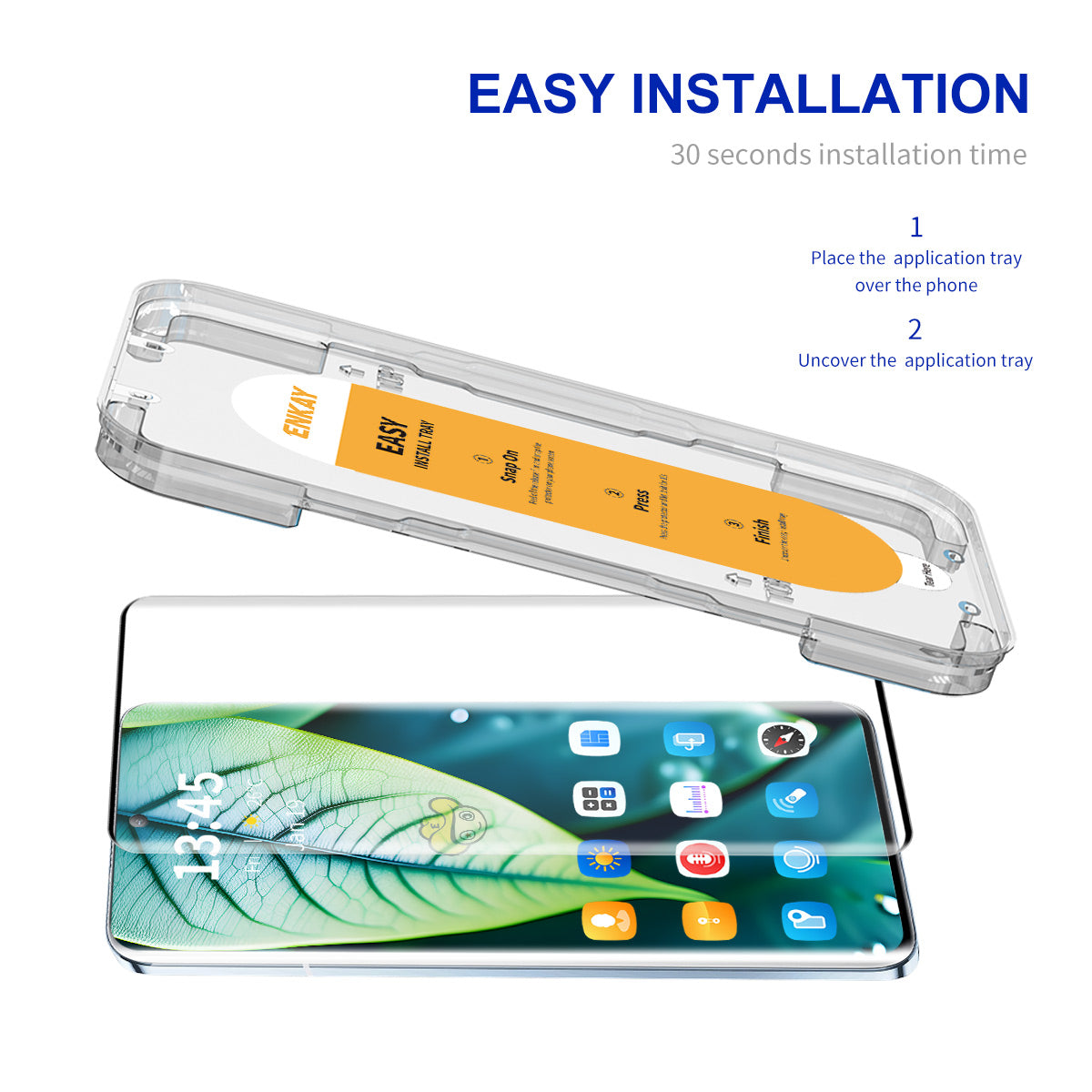 ENKAY HAT PRINCE For OnePlus Ace 3 5G / 12R 5G Side Glue Screen Protector 3D Hot Bending Film