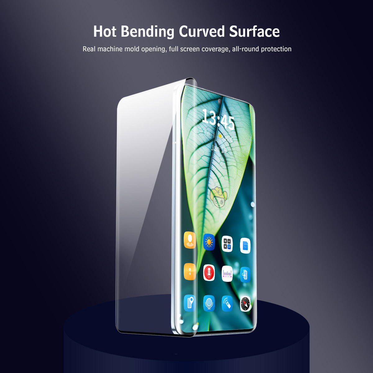 ENKAY HAT PRINCE For OnePlus Ace 3 5G / 12R 5G Side Glue Screen Protector 3D Hot Bending Film