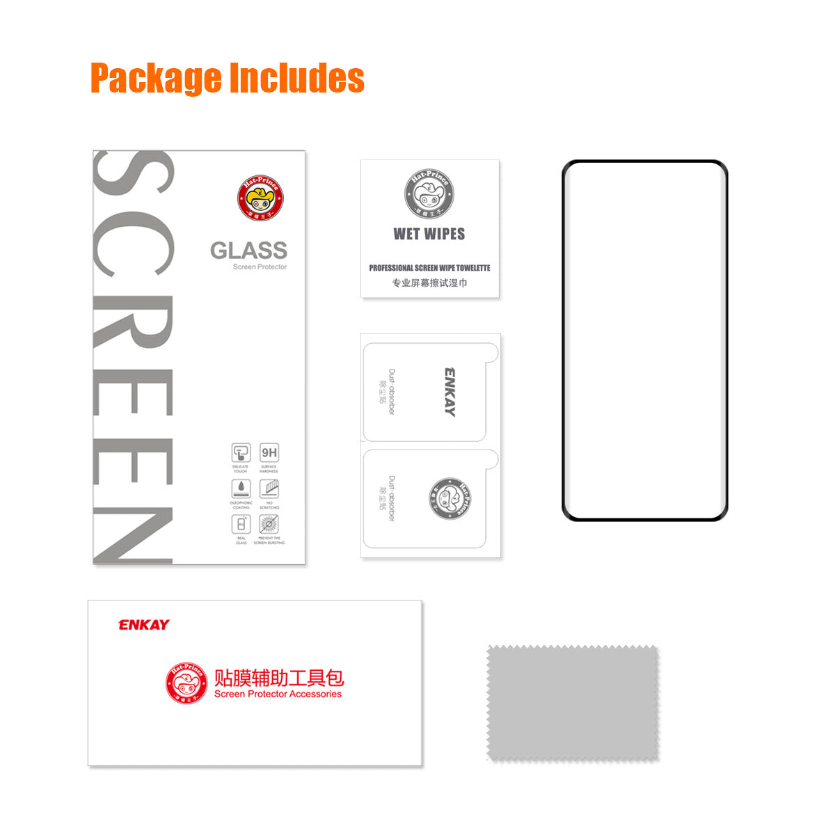 ENKAY HAT PRINCE For OnePlus Ace 2 5G / Ace 2 Pro 5G HD Clear Screen Protector 3D Curved Screen Film