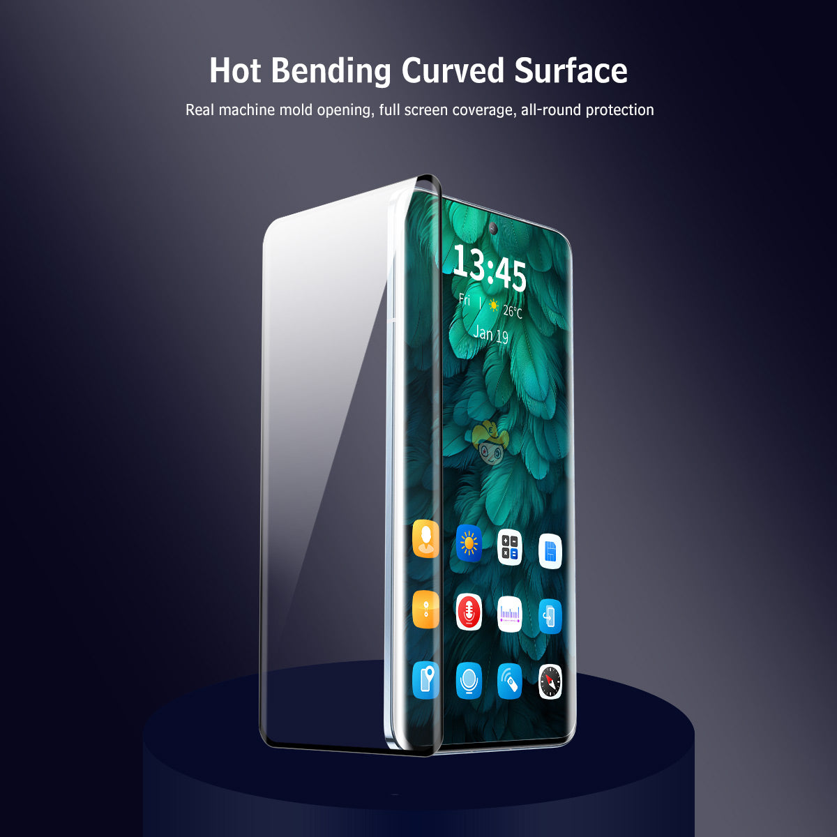 ENKAY HAT PRINCE 5PCS For OnePlus Ace 2 5G / Ace 2 Pro 5G / 11R 5G Screen Protector 3D Curved Sensitive Touch Film