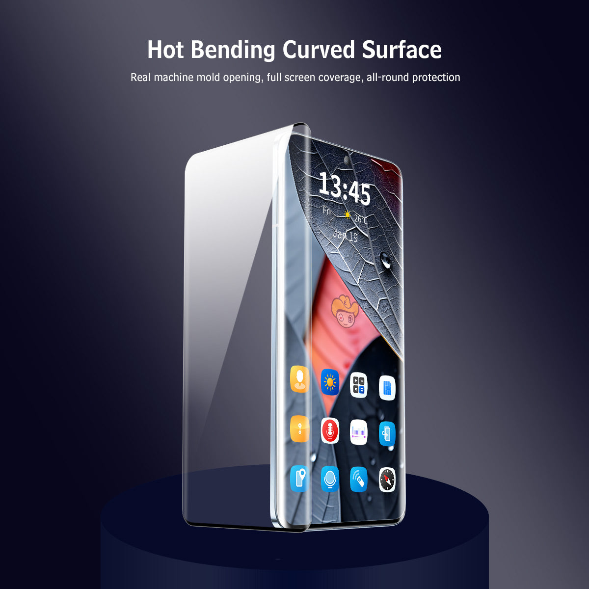 ENKAY HAT PRINCE For Xiaomi Redmi Note 13 Pro+ 5G Tempered Glass Screen Protector 3D Curved HD Screen Film