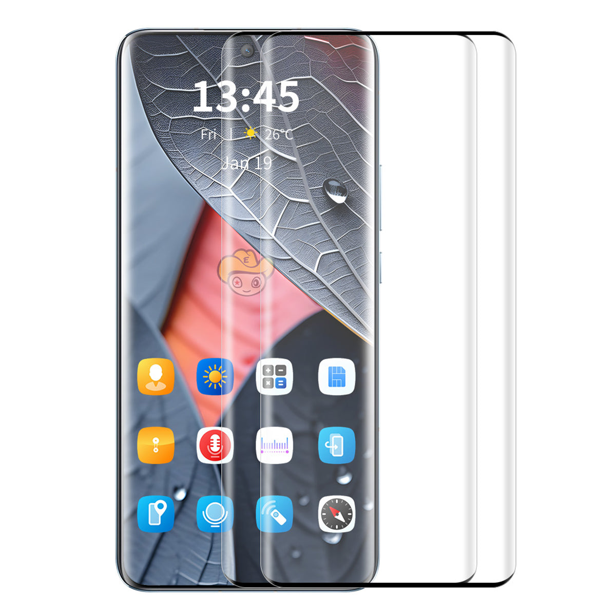 ENKAY HAT PRINCE 2PCS for Oppo Find X6 Pro Clear Screen Protector 3D Curved Side Glue Tempered Glass Shield