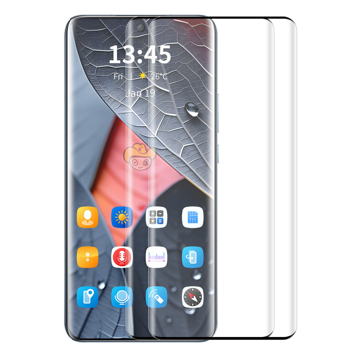 ENKAY HAT PRINCE 2PCS for Oppo Find X7 Ultra Tempered Glass Screen Protector 3D Curved Screen Shield