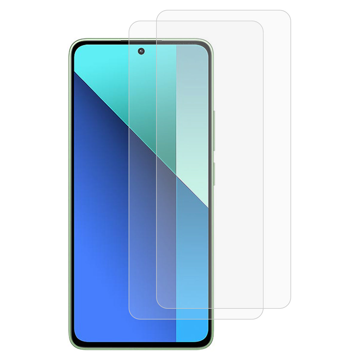 2Pcs For Xiaomi Redmi Note 13 4G Screen Protector High Aluminum-silicon Glass Anti-fingerprint Film