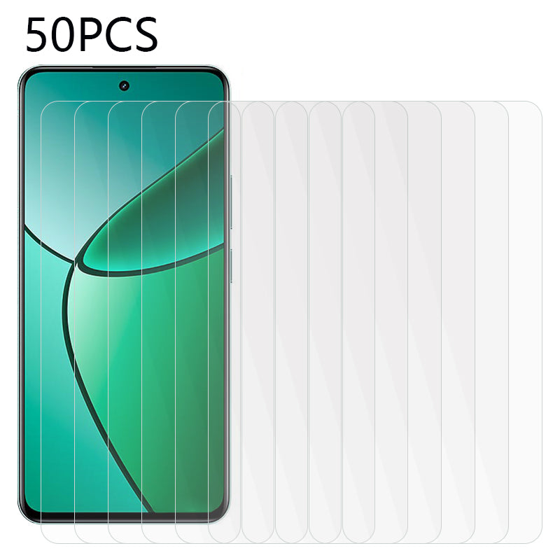 50PCS For Realme 12+ 5G Screen Protector 0.3mm 2.5D Transparent Tempered Glass Film