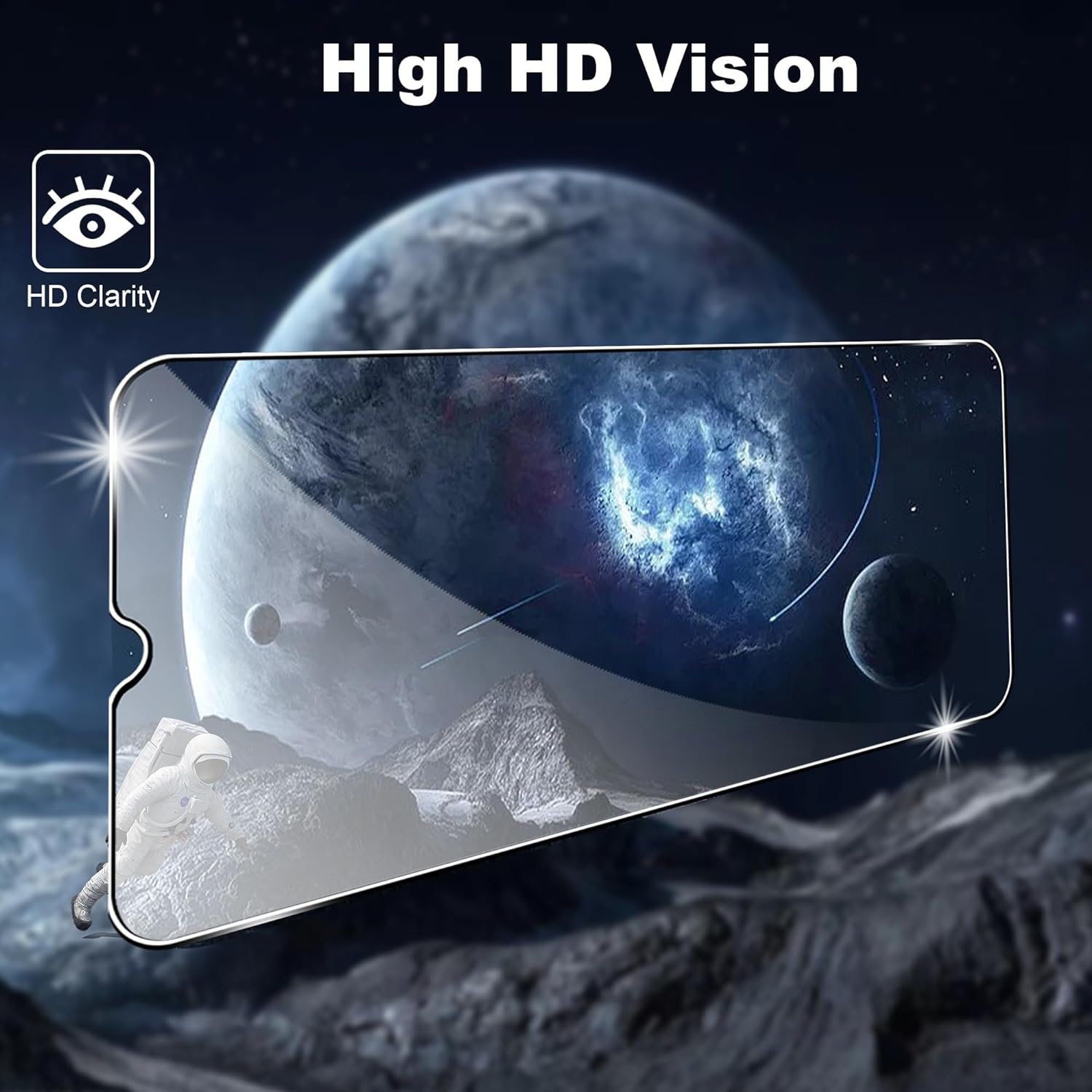 2Pcs For Samsung Galaxy A25 5G (Global) (161.0 x 76.5 x 8.3mm) Tempered Glass Film with Camera Lens Protectors