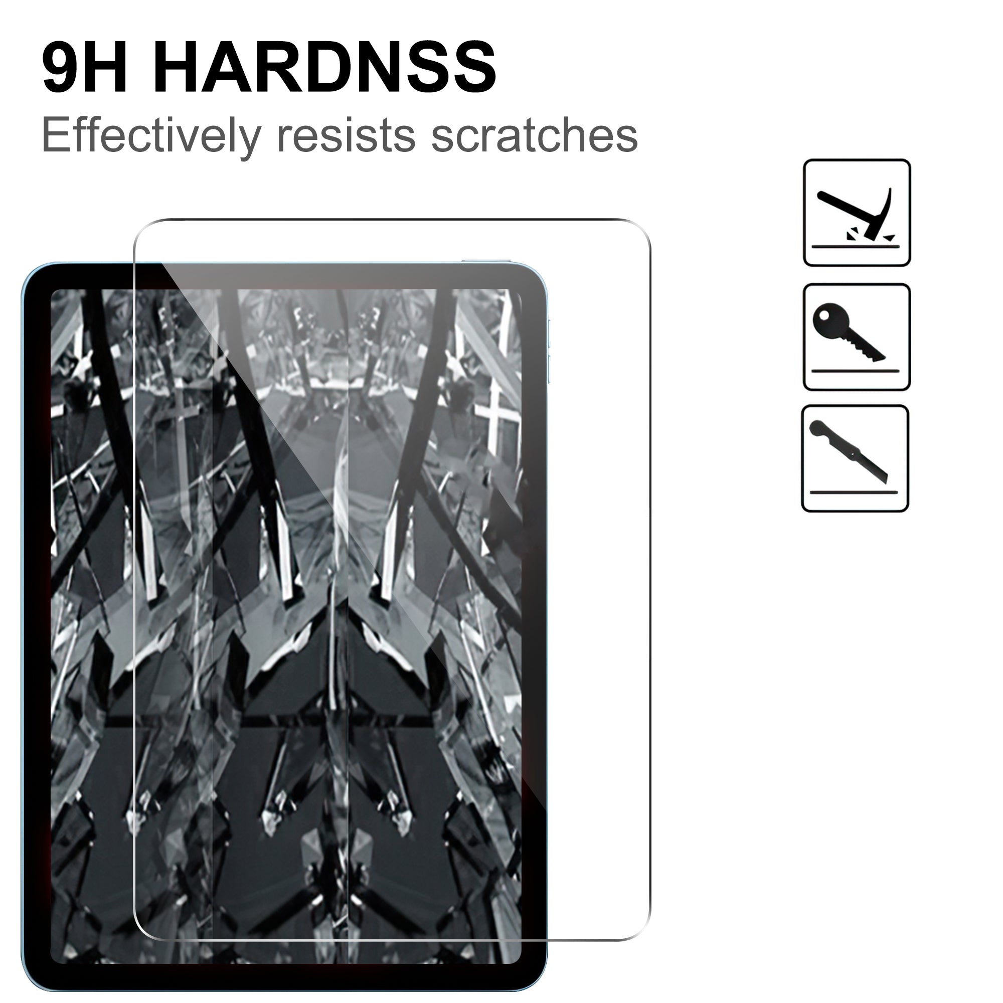 For iPad Air 13 (2024) Screen Film Arc Edge Tempered Glass Tablet Screen Protector