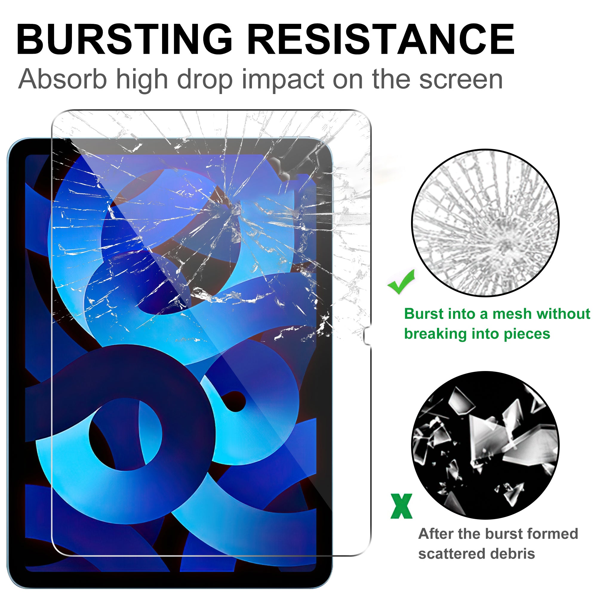 For iPad Air 13 (2024) Screen Film Arc Edge Tempered Glass Tablet Screen Protector