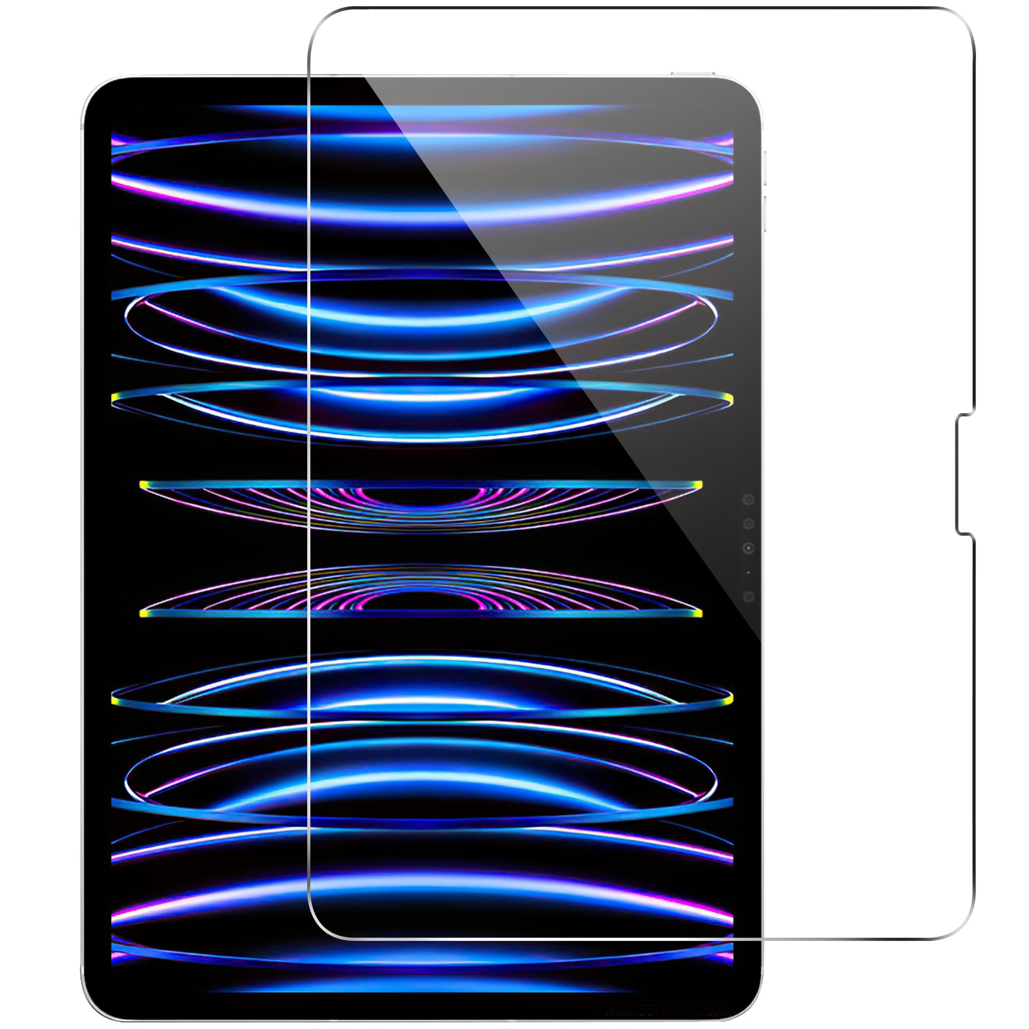 For iPad Pro 11 (2024) Full Screen Protector 2.5D Straight Edge Ultra Clear Tablet Film