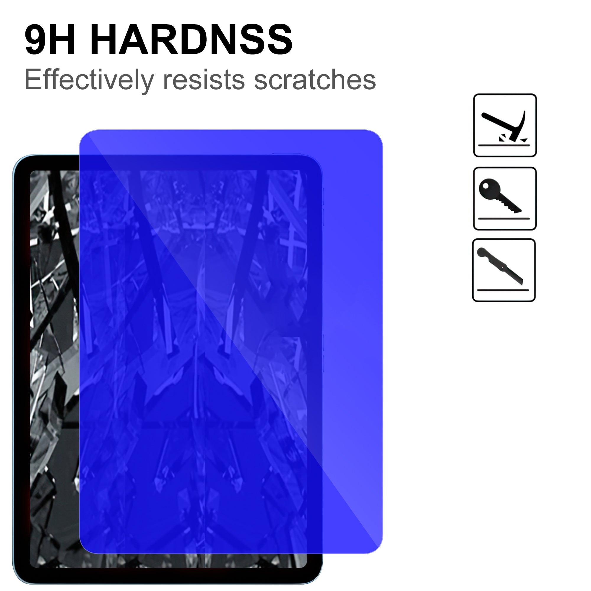 For iPad Air 11 (2024) Screen Protector Blue Light Blocking Tempered Glass Film