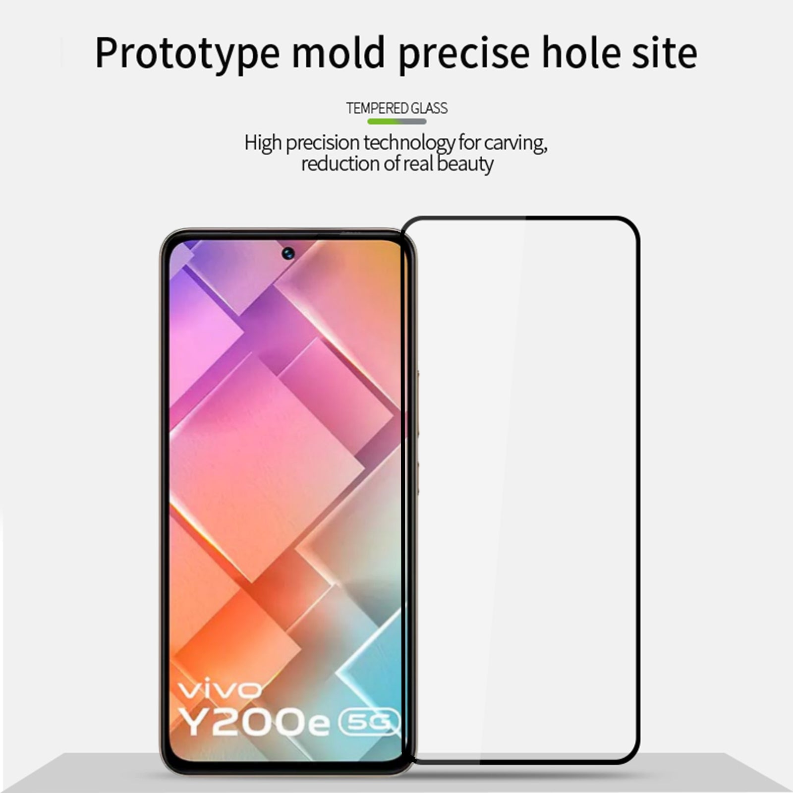 MOFI JK Tempered Glass Film Series-1 for vivo Y200e 5G Full Glue HD Clear Full Screen Protector