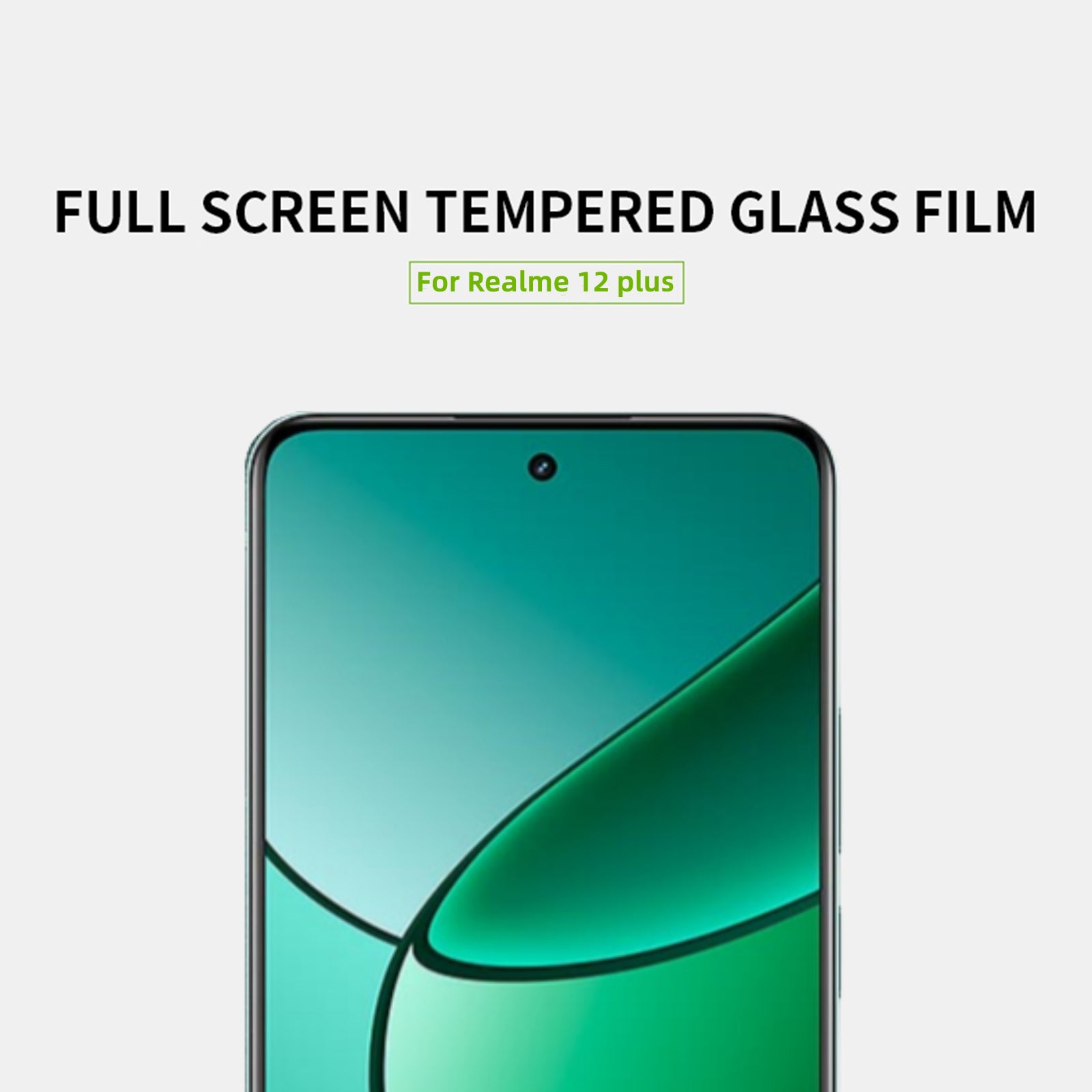 MOFI JK Series-1 for Realme 12+ 5G Tempered Glass Screen Protector Full Glue HD Clear Screen Film