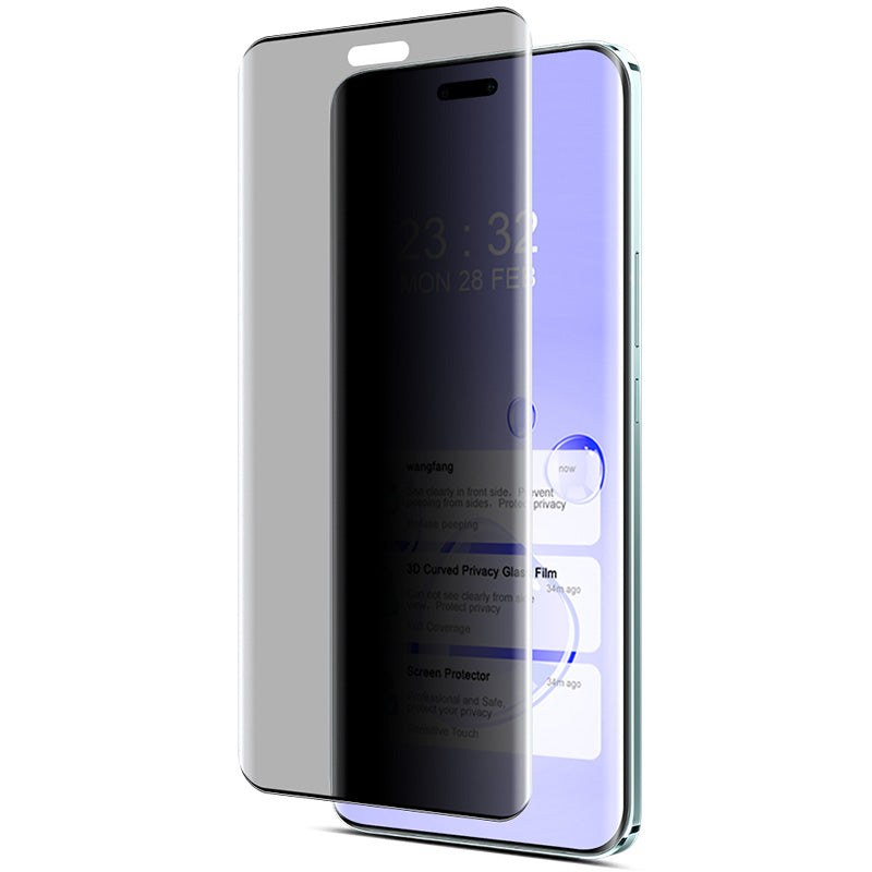 IMAK For Honor Magic6 Pro 5G / Magic6 Ultimate 5G Anti-Spy Screen Film 3D Curved Tempered Glass Full Screen Protector