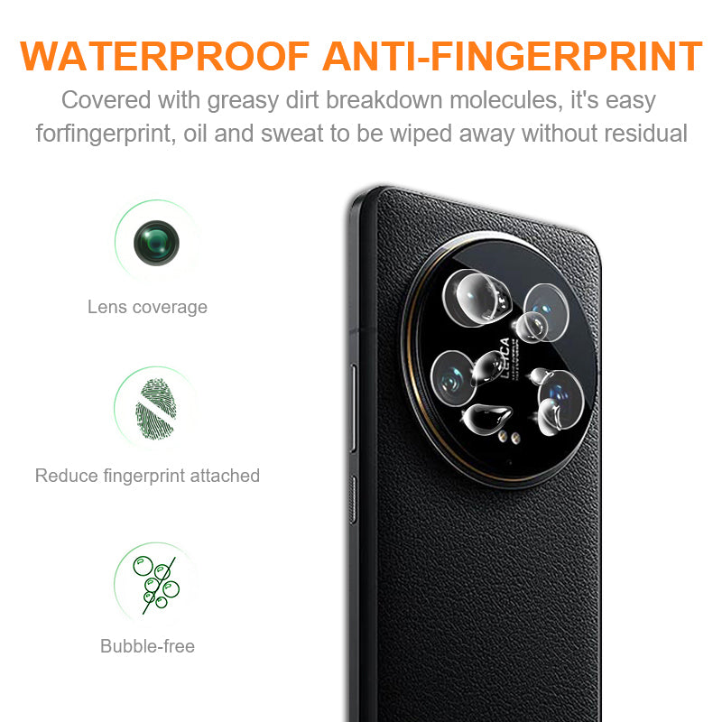 AMORUS For Xiaomi 14 Ultra Camera Lens Protector Tempered Glass Precise Lens Cutout Film