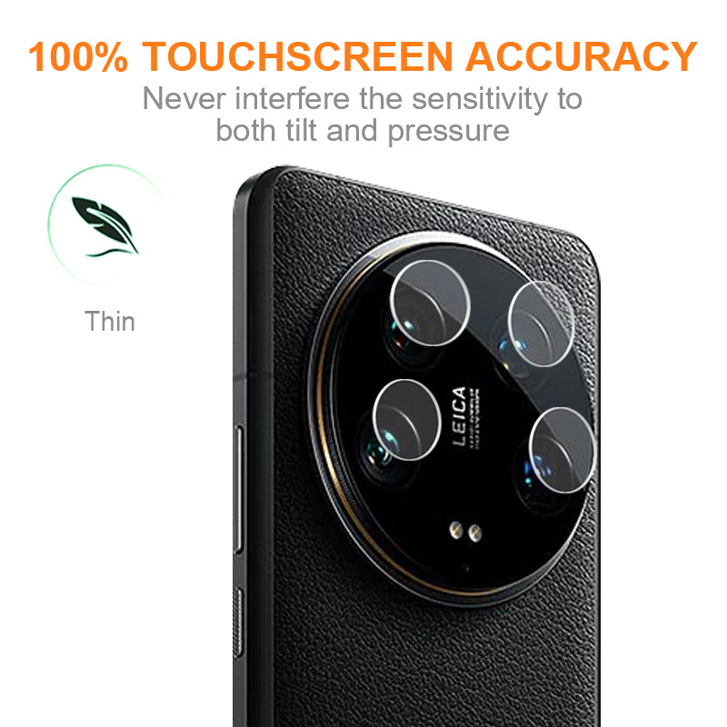 AMORUS For Xiaomi 14 Ultra Camera Lens Protector Tempered Glass Precise Lens Cutout Film