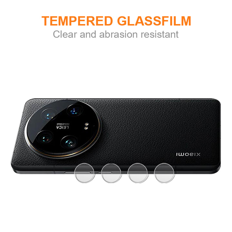 AMORUS For Xiaomi 14 Ultra Camera Lens Protector Tempered Glass Precise Lens Cutout Film