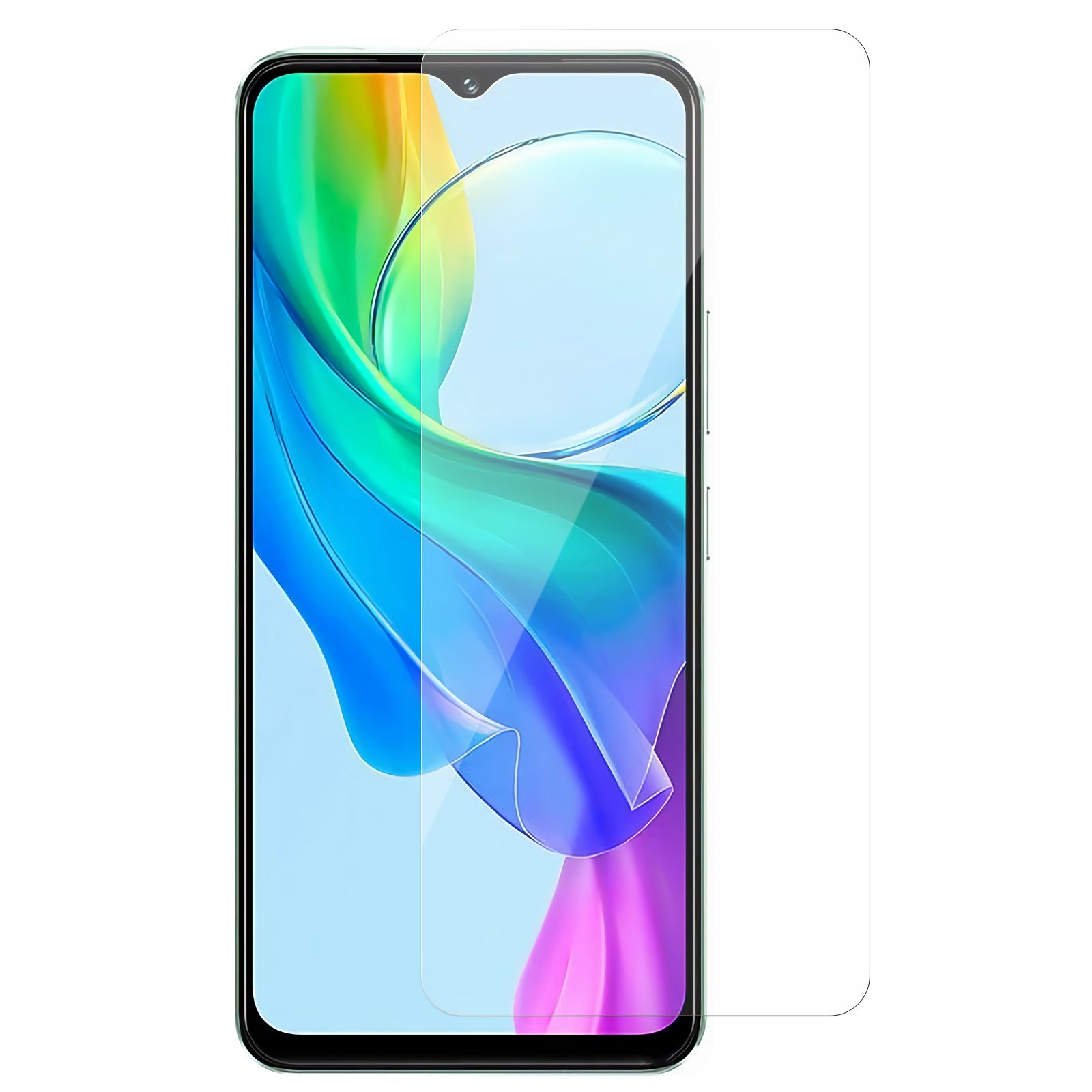 For vivo Y03 Screen Protector 0.3mm Ultra-Thin Tempered Glass Screen Film