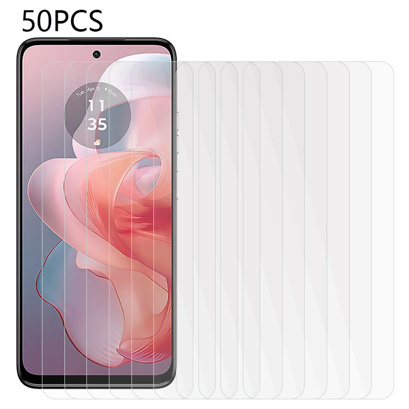 50PCS For Motorola Moto G Power (2024) Tempered Glass Screen Protector 2.5D 0.3mm Clear Screen Film