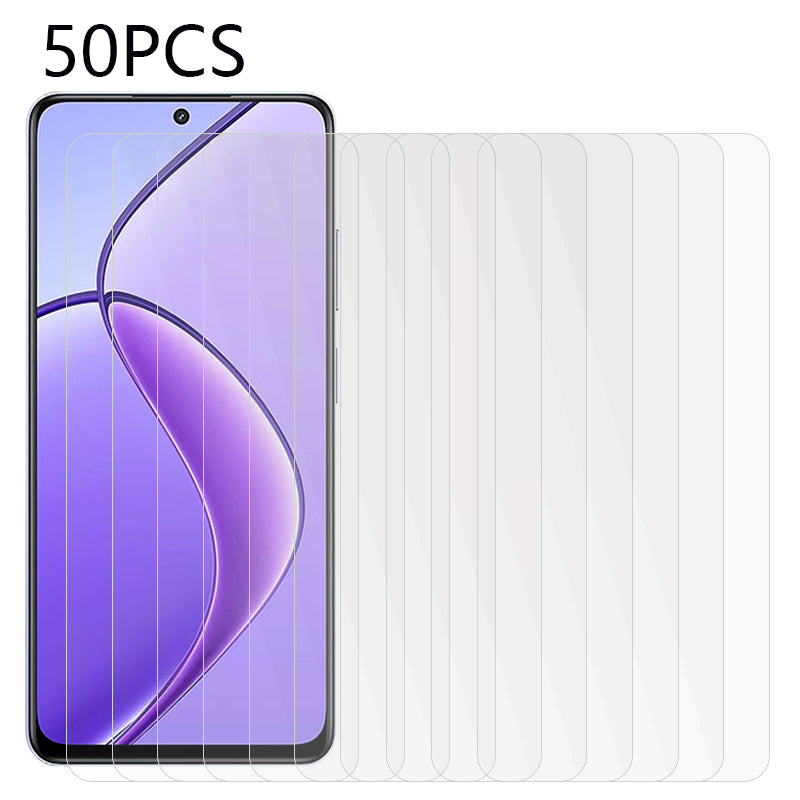 50PCS For Realme 12 Clear Tempered Glass Film 2.5D 0.3mm Anti-Scratch Screen Protector