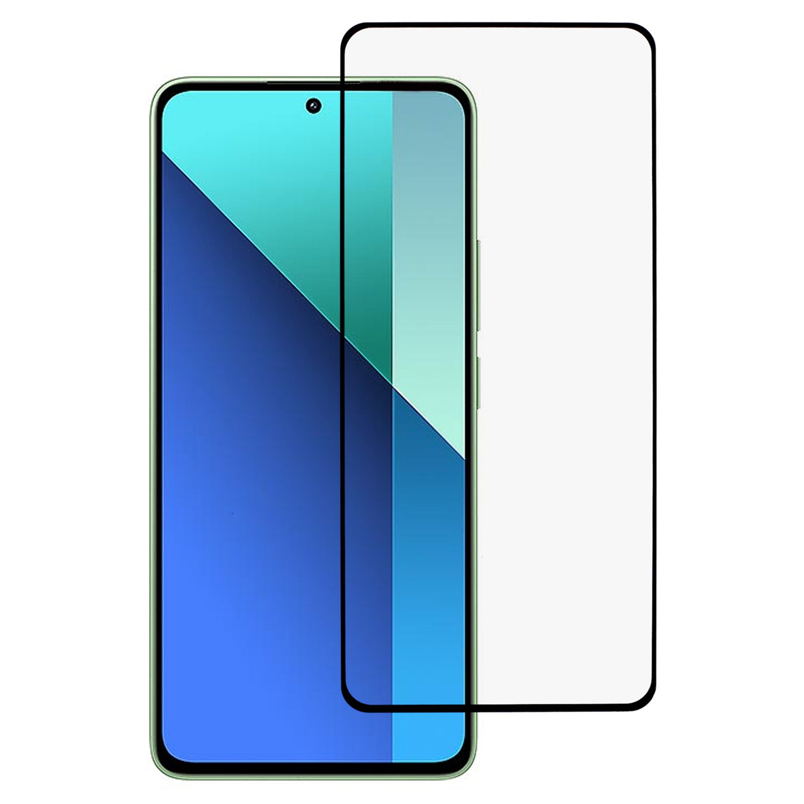 For Xiaomi Redmi Note 13 4G / Note 13 Pro 4G / Poco M6 Pro 4G Secondary Hardening 9D Tempered Glass Screen Protector Full Glue Silk Printing Film