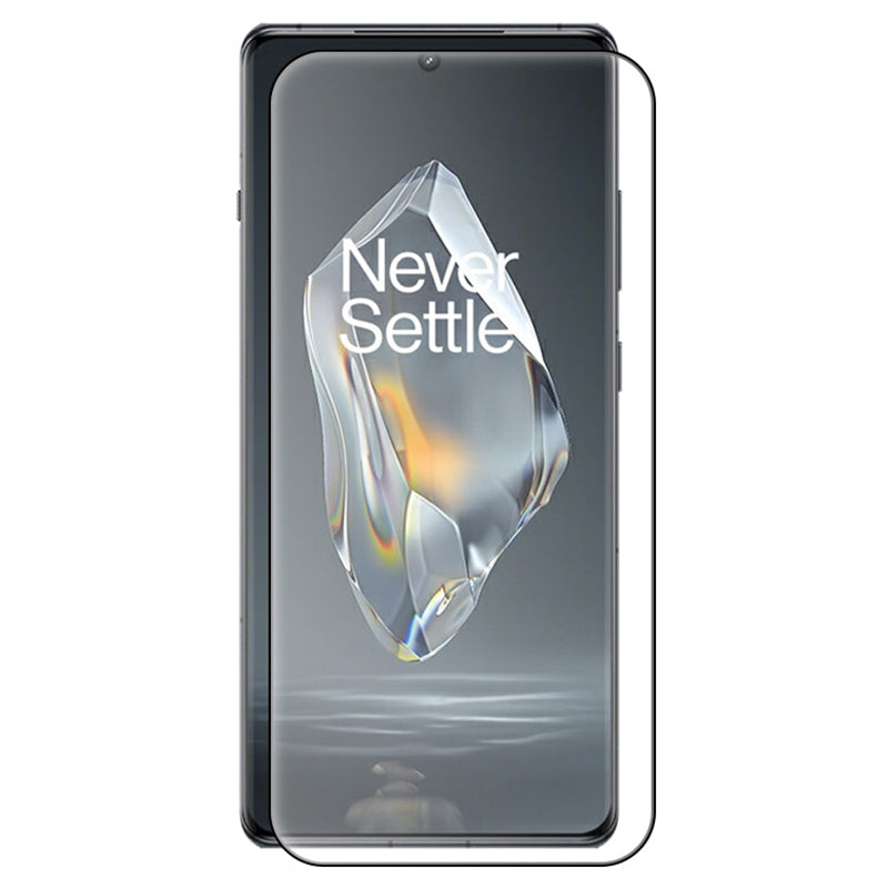 RURIHAI For OnePlus Ace 3 5G / 12R 5G High Aluminium-silicon Glass Phone Screen Protector 3D Curved Side Glue Film