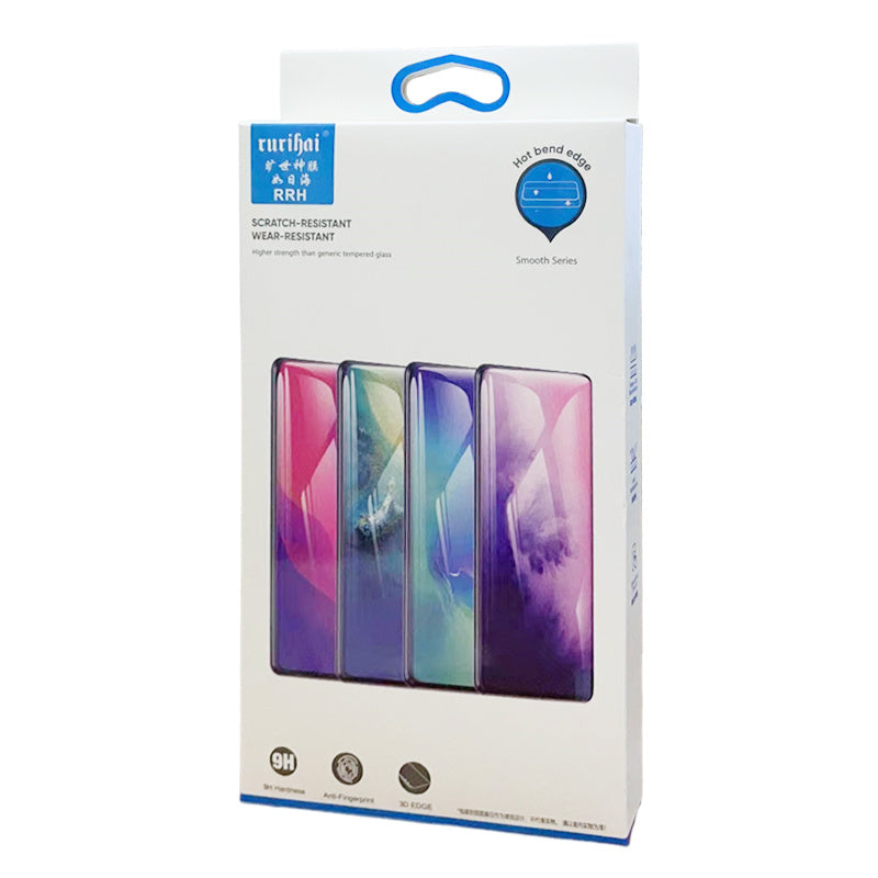 RURIHAI For OnePlus Ace 3 5G / 12R 5G High Aluminium-silicon Glass Phone Screen Protector 3D Curved Side Glue Film