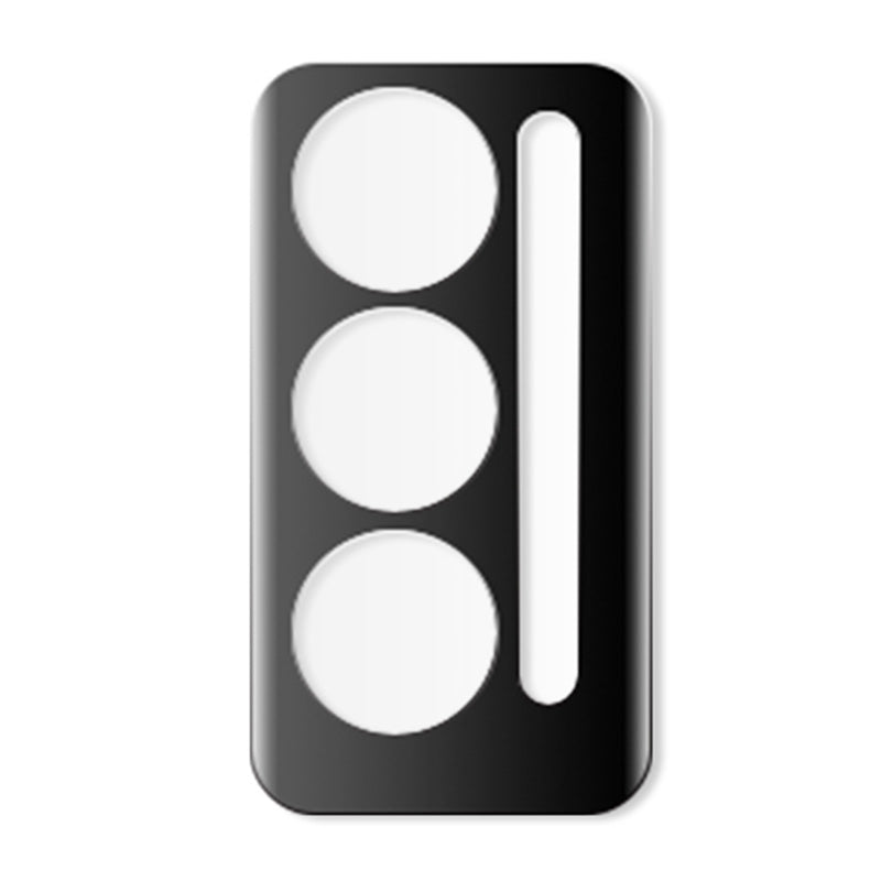 RURIHAI For Honor Magic V2 5G Camera Lens Protector 0.26mm 3D Curved Lens Film Silk-Printed Thermal Bent, Black